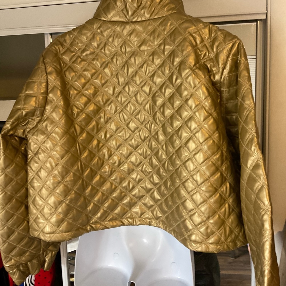 NWOT SHEIN CURVE GOLD JACKET 4X